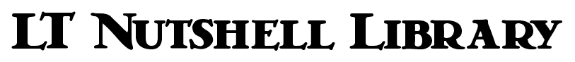 LT Nutshell Library font
