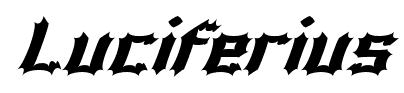Luciferius font