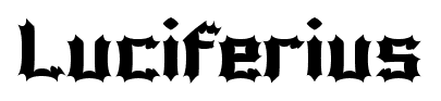 Luciferius font
