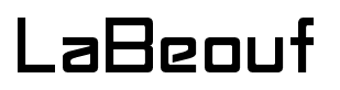 LaBeouf font