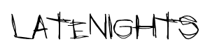 LateNights font
