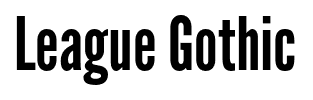 League Gothic font