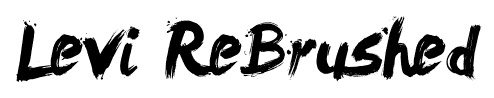 Levi ReBrushed font