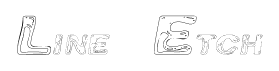 Line Etch font