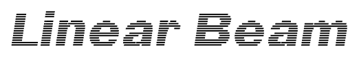 Linear Beam font