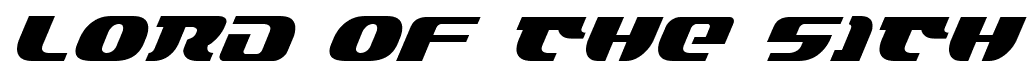 Lord of the Sith font