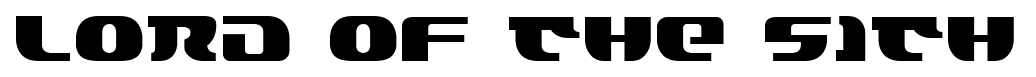 Lord of the Sith font
