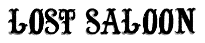 LOST SALOON font