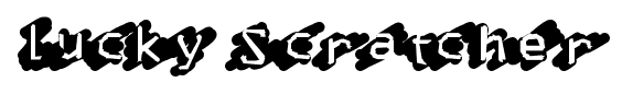 Lucky Scratcher font