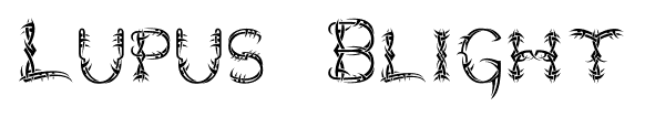 Lupus Blight font
