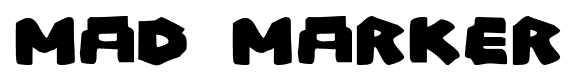 Mad Marker font