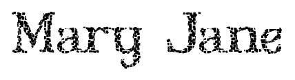 Mary Jane font