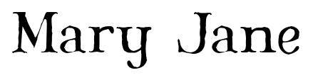 Mary Jane font