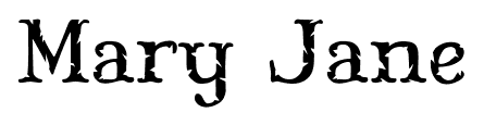 Mary Jane font