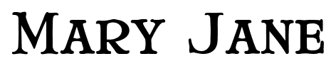 Mary Jane font