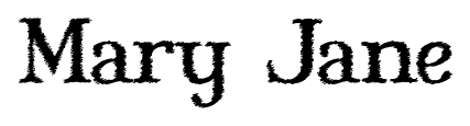 Mary Jane font
