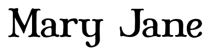 Mary Jane font
