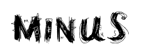 Minus font