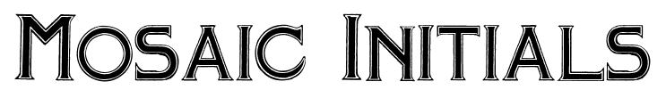 Mosaic Initials font