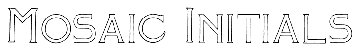 Mosaic Initials font