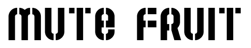 Mute Fruit font