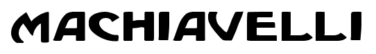 Machiavelli font