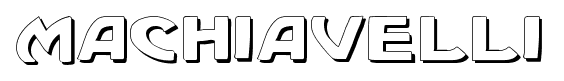 Machiavelli font