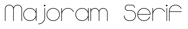 Majoram Serif font