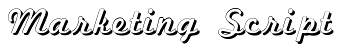 Marketing Script font