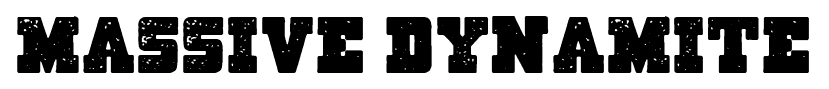 Massive Dynamite font