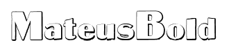 MateusBold font