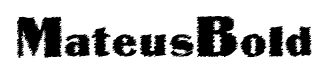MateusBold font