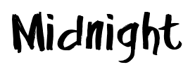 Midnight font