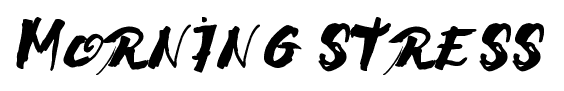 Morning Stress font
