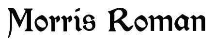 Morris Roman font