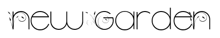 New Garden font