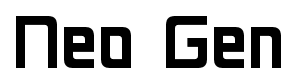 Neo Gen font