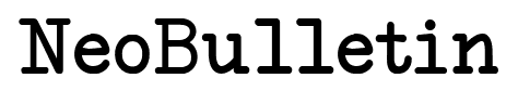 NeoBulletin font