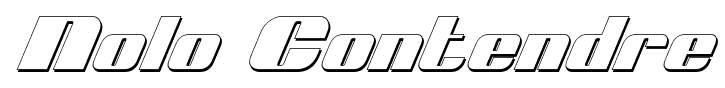 Nolo Contendre font