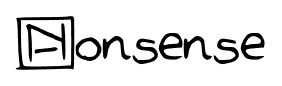Nonsense font