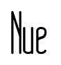 Nue font