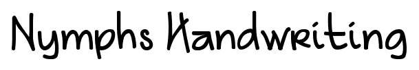 Nymphs Handwriting font