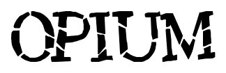 Opium font
