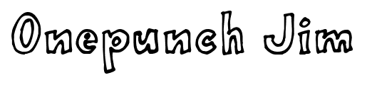 Onepunch Jim font