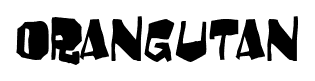 Orangutan font