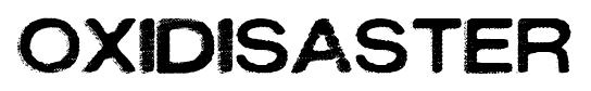 Oxidisaster font