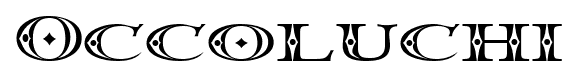 Occoluchi font