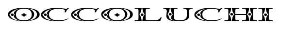 Occoluchi font