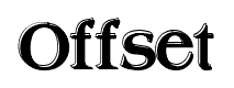 Offset font