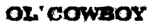 Ol’ Cowboy font